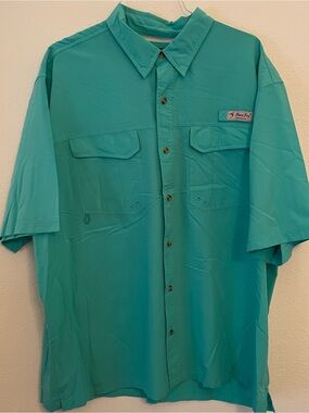 Bimini‎ Bay Shirt Mens Size 2XL Green   Breathable Fishing *Read Description*